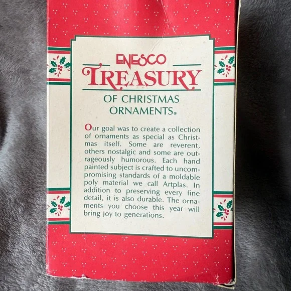 Vintage 1991 Christmas Cookin' Ornament Cozy Cup Series Collectible Mice Holiday - Picture 2 of 6